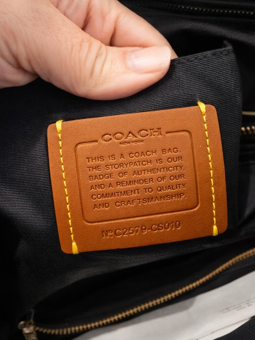 Coach Bella Black Pebbled Leather Structured Zip Tote Luxury Designer Work Bag - Picture 8 of 10
